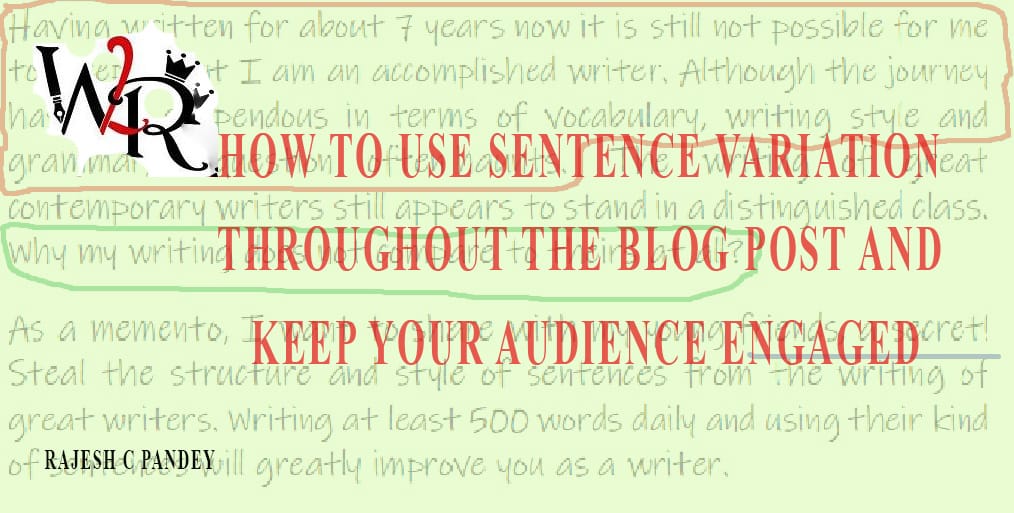 how to use sentence variation